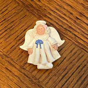 Vintage handmade angel pin